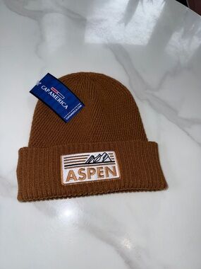 Cap America Aspen Brown Knit Beanie